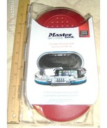 PORTABLE &amp; PERSONAL SAFE Set Combination Master Lock SafeSpace RED Lockb... - $63.11 CAD