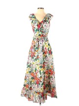 NWT J.Crew Ruffle-front Maxi in Ratti Island Botanical Print Cotton Dress 0 - £132.07 GBP