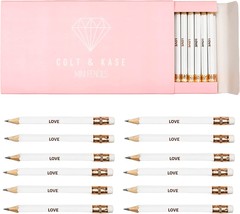 50 Pack Half Pencils with Eraser Bridal Shower Mini for Games Golf penci... - £12.69 GBP