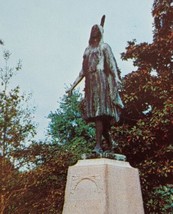 Pocahontas Indian Princes Statue Jamestown Virginia Vintage Postcard - £13.62 GBP