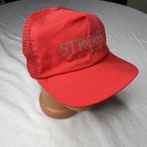 Vtg Stroh&#39;s Brewing Beer Red Adjustable Cap Trucker Spartan Specialties Hat ￼ - £14.90 GBP