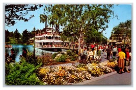 Disneyland Mark Twain Riverboat I-296 Anaheim CA UNP Chrome Postcard U14 - £4.66 GBP