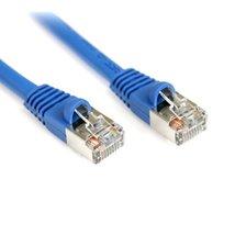 StarTech.com 25 ft Cat5e Blue Snagless Shielded RJ45 F/UTP Cat 5e Patch ... - £21.91 GBP