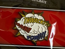 Superhero Fight Comic Pow Crack Thwack Loot Crate Box Exclusive Enamel Pin LE - £10.94 GBP