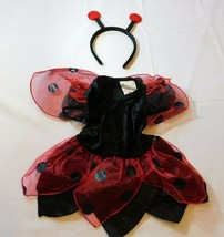 Unbranded Baby Girl&#39;s Short Sleeve Dress Headband Ladybug Halloween Costume EUC - £12.53 GBP
