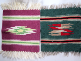 Vintage CHIMAYO Small Weavings Lot of 2 - £14.42 GBP