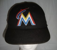 Florida Marlins Baseball Cap Kid&#39;s Youth Adjustable Strapback Hat Black MLB - £15.90 GBP