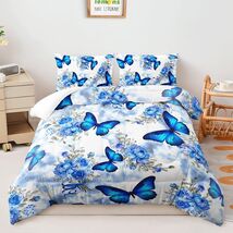 AILONEN Blue Butterfly Tie Dye Floral Comforter Set Twin 3-Piece - $564.74 AILONEN Blue Butterfly Tie Dye Floral Comforter Set Twin 3-Piece - $564.74 MXN