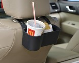 Car Headrest Seat Back Organizer Cup Holder Drink Pocket Food Tray Unive... - $7.89