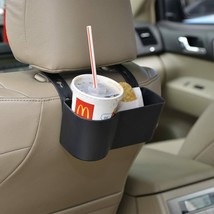 Car Headrest Seat Back Organizer Cup Holder Drink Pocket Food Tray Unive... - £6.29 GBP