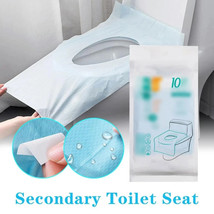 10Pcs Toilet Seat Covers Paper Travel Biodegradable Disposable Sanitary - $3.90