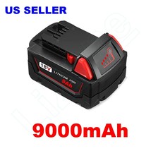 New 9Ah Lithium For Milwaukee M18 18V HIGH OUTPUT XC 9.0 Battery Pack 48-11-1890 - £60.58 GBP