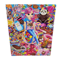 Lisa Frank 2013 3 Ring Pocket Folder Fantastic Cherri Treat Town Candy School - £15.23 GBP
