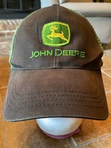 John Deere Baseball Hat Cap Adjustable with Green Mesh back Gray front - £9.27 GBP