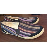 Ugg Shoes Size 9 Wilton Casual Slip On Multicolor Canvas Loafer Shoes - $26.73
