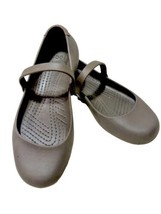 Crocs Womens Size 8 Alice Brown Mary Jane Slip On Comfort Strap Atheisure Shoes - $21.95