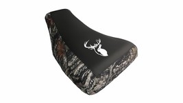 Fits Honda Rancher TRX 420 Seat Cover 2015 To 2017 With Logo Camo & Black Color - $42.99