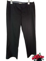 BANANA REPUBLIC WOMEN&#39;S PANTS THE LOGAN FIT STRETCH 10 BLACK STRAIGHT CO... - £13.97 GBP