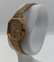 Lucien Piccard Dufonte Women&#39;s Dress Watch Quartz Gold Tone AS IS - $147.51
