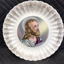 Vintage First Edition JESUS Plate by Sanders Mfg Co 23 K Gold Trim - £5.42 GBP