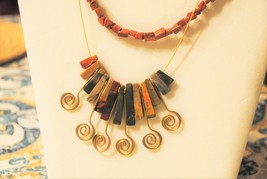 Graduated Gemstone Stick Necklace - $35.00