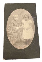 Cabinet Card 1880-1890 Twins Olivia &amp; Fred High Society Beautiful Ephemera - £15.91 GBP