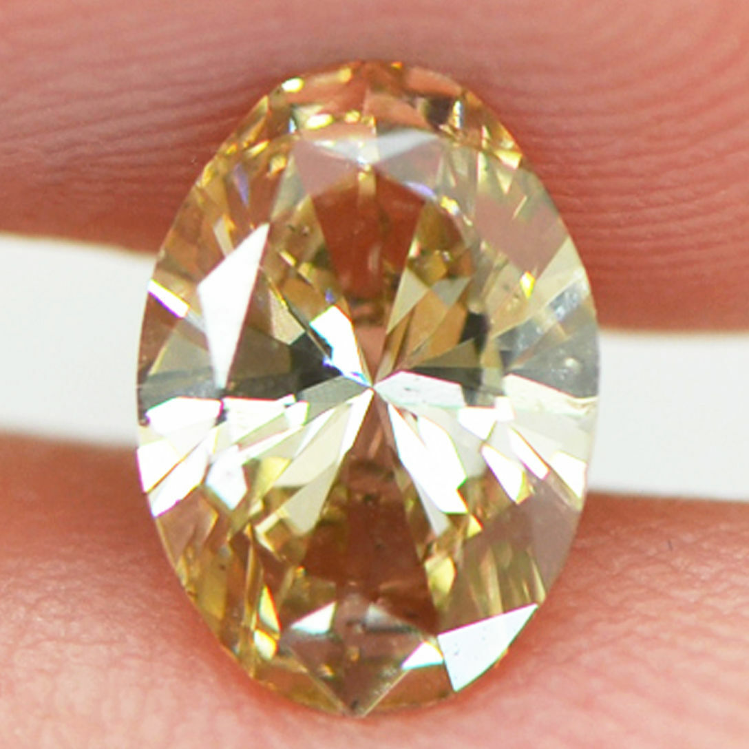 Primary image for Oval Shape Diamond Fancy Yellow Brown Color Loose 1.00 Carat SI1 GIA Certificate