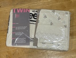 Sleepwell Twin Floral Bed Sheet Set Irregular All Over Floral New Vtg - $29.69