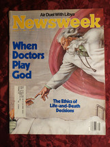 NEWSWEEK magazine August 31 1981 Medical Doctors Ethics Reagan Libya - £6.79 GBP