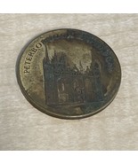 Vintage Peterborough Cathedral England Souvenir Travel Challenge Coin KG JD - $376.14 MXN