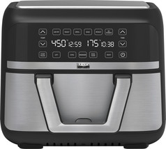 - 9-Qt. Digital Air Fryer With Dual Flex Basket - Stainless ... - $169.99