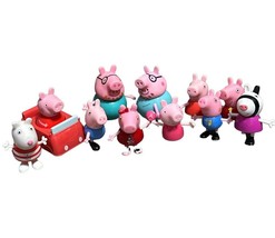 Lot of Peppa Pig Family Friends 11 Figures/Car - £10.21 GBP