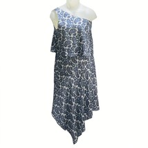 BANANA REPUBLIC Dress Size 8 Boho One Shoulder Paisley Flounce Asymmetrical Hem  - £14.22 GBP