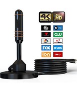 HD Digital TV Antenna Small Indoor Outdoor Antennas Includes Magnetic Base - $17.41