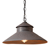 Irvins Country Tinware Shopkeeper Shade Light with Reg Star in Kettle Black - £107.98 GBP
