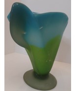 Santiago Free Form Vase 266/29  Blue &amp; Green Great Accent Piece - £229.73 GBP