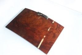 2004-2007 VOLKSWAGEN TOUAREG FRONT ASH TRAY STORAGE WOOD GRAIN COVER J1924 image 3