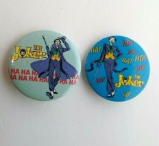 Joker Batman Pinback Button Badges (2) Original 1982 Licensed Official D... - $14.57