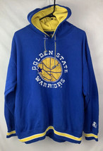 Vintage Golden State Warriors Hoodie Starter NBA Sweatshirt Embroidered ... - £101.53 GBP