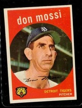 Vintage Baseball Trading Card Topps 1959 #302 Don Mossi Detroit Tigers Pitcher - £9.76 GBP