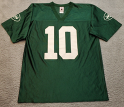 NFL New York Jets Pennington #10 Shirt Football Men&#39;s L Green Short Sleeve Logo - £24.37 GBP