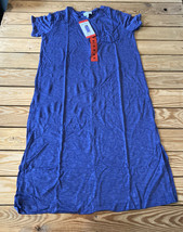 Jessica Stinson Simpson NWT Women’s MIDI t shirt dress size M blue L5 - $14.75