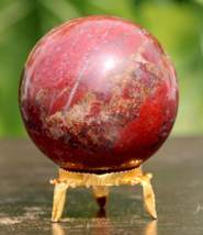 117gm/58mm Red Jasper Sphere Fire Spirit of Mars Leader Stone Crystal Ball - £22.96 GBP