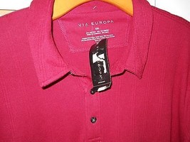 Via Europa New Mens Marsschoni Long Sleeve Polo XXL Shirt NWT - £46.00 GBP