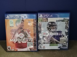 Madden 20 &amp; 21 Lot of 2 games for PS4 Tested Works - £18.65 GBP