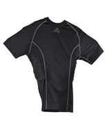 Adidas Padded Football Compression Shirt Mens Large  Black Techfit 5 Pad - $678.56 MXN