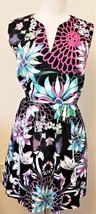 Cynthia Rowley Sleeveless Dress Sz.16 Multicolor Floral  - £32.04 GBP