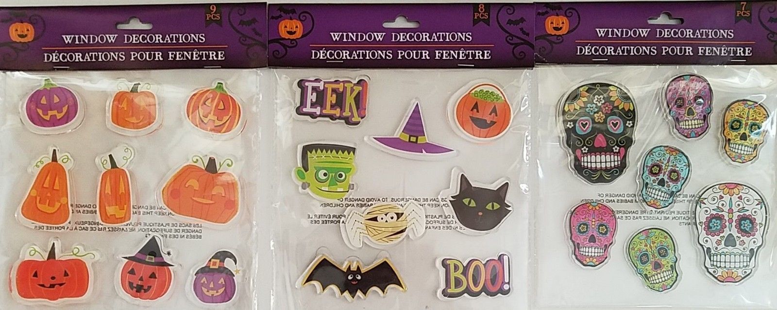 Halloween Window Gel Stickers Decorations   Select: Theme - $2.99