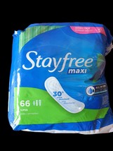 Stayfree Maxi Pads Super All in One Multi Fluid Absorption for Women&#39;s 6... - $11.99
