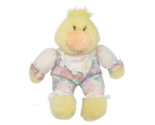 COMMONWEALTH 12" VINTAGE 1993 BABY DUCK FLOWER PJS STUFFED ANIMAL PLUSH TOY - $28.50